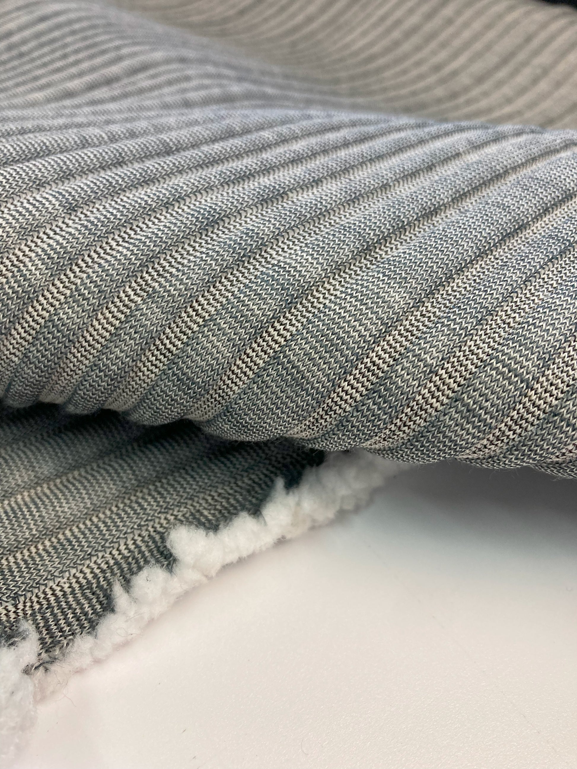Kvadrat Febrik Husk by Marc Thorpe striped upholstery fabric - Modern Upholstery
