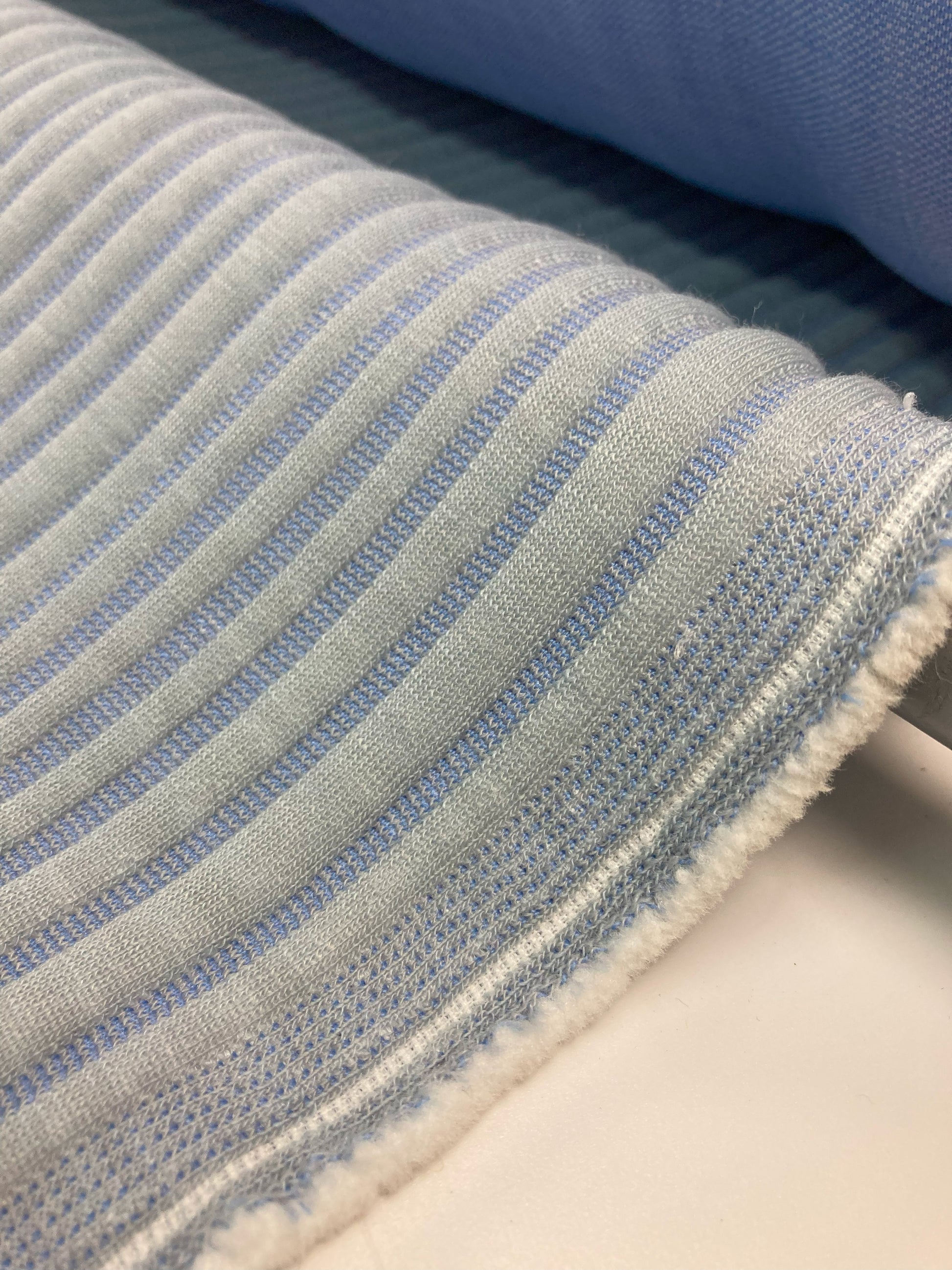 Kvadrat Febrik Husk by Marc Thorpe striped upholstery fabric - Modern Upholstery